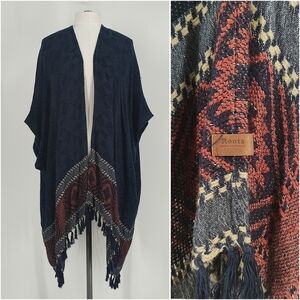 Roots | knit poncho shawl